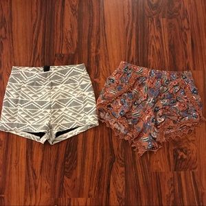 Bundle of size SMALL shorts